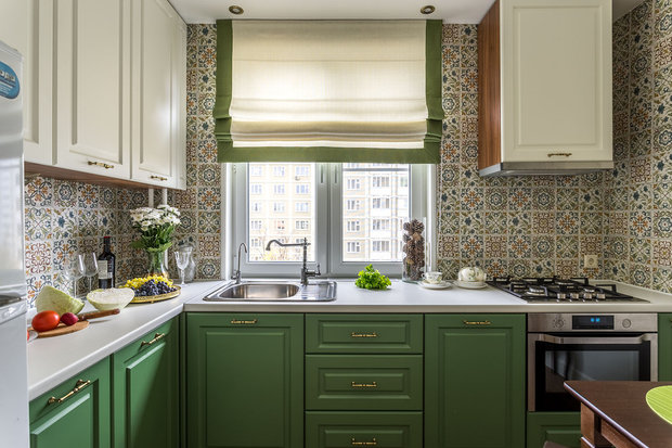 Фотография: Кухня и столовая в стиле Классический, Малогабаритная квартира – фото на INMYROOM