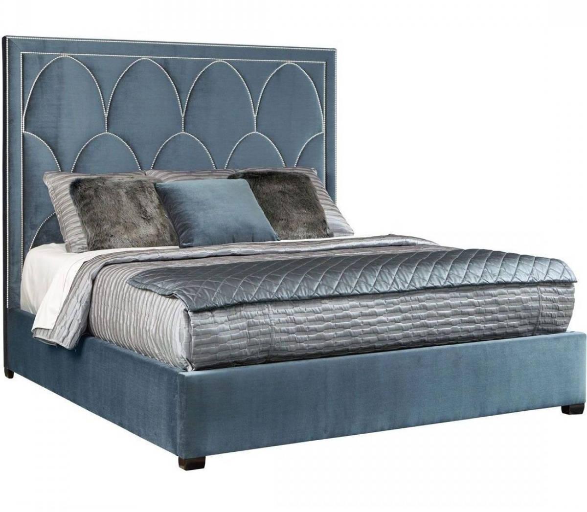 

Кровать Petals Queen синего цвета 160х200