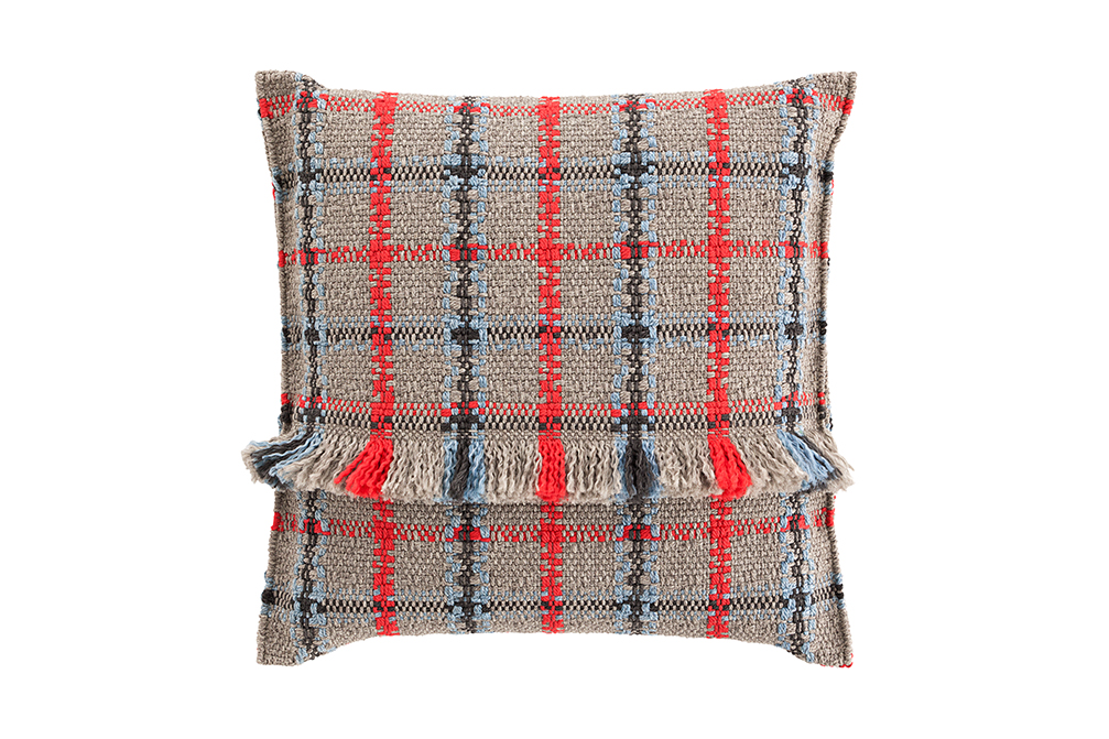 

Большая подушка Gan Tartan Blue