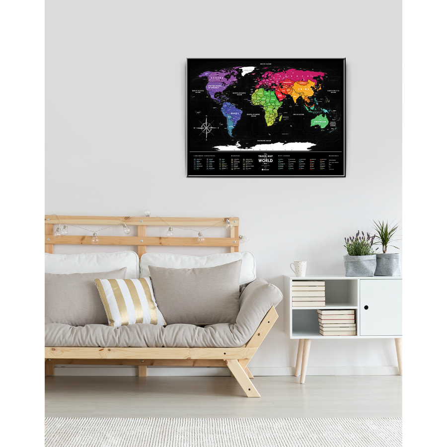 

Карта Travel Map Black World