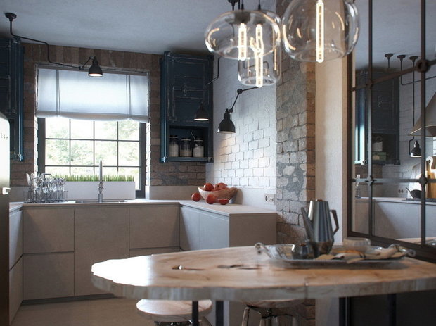 Фотография: Кухня и столовая в стиле Лофт, Декор интерьера, Подоконник – фото на INMYROOM