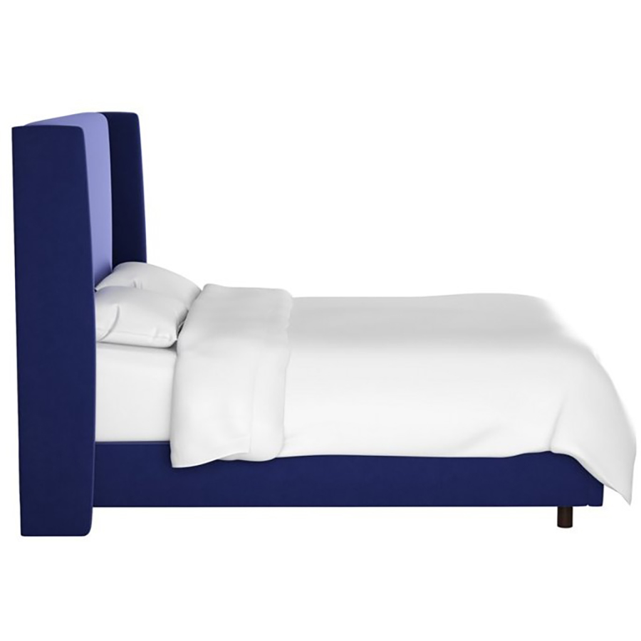 

Кровать Kelly Wingback Blue Velvet синего цвета 180х200