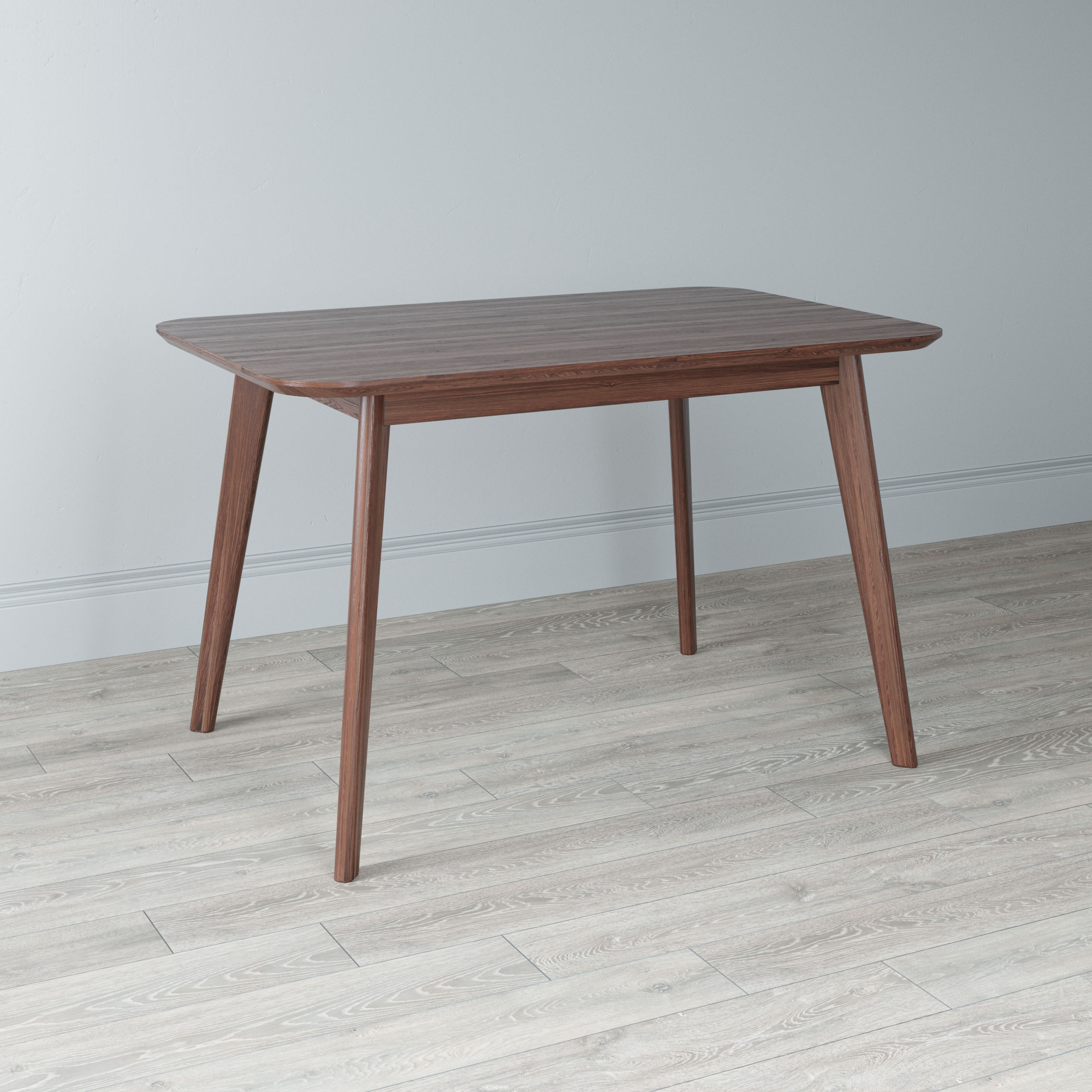 

Стол обеденный Elia с подстольем из массива цвета темный орех 140х80