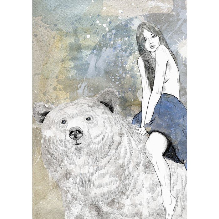 Принт Bear ride A2 Принт Bear ride A2