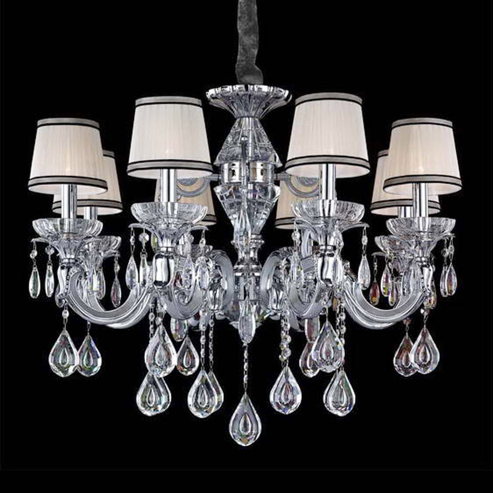 

Подвесная люстра Marais Large Chandelier с белыми абажурами