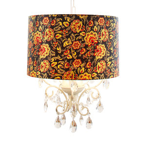 Подвесная люстра ARTE LAMP Jennifer с прозрачными кулонами и абажуром