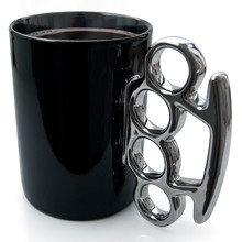 Кружка knuckle черная/серебристая Кружка knuckle черная/серебристая