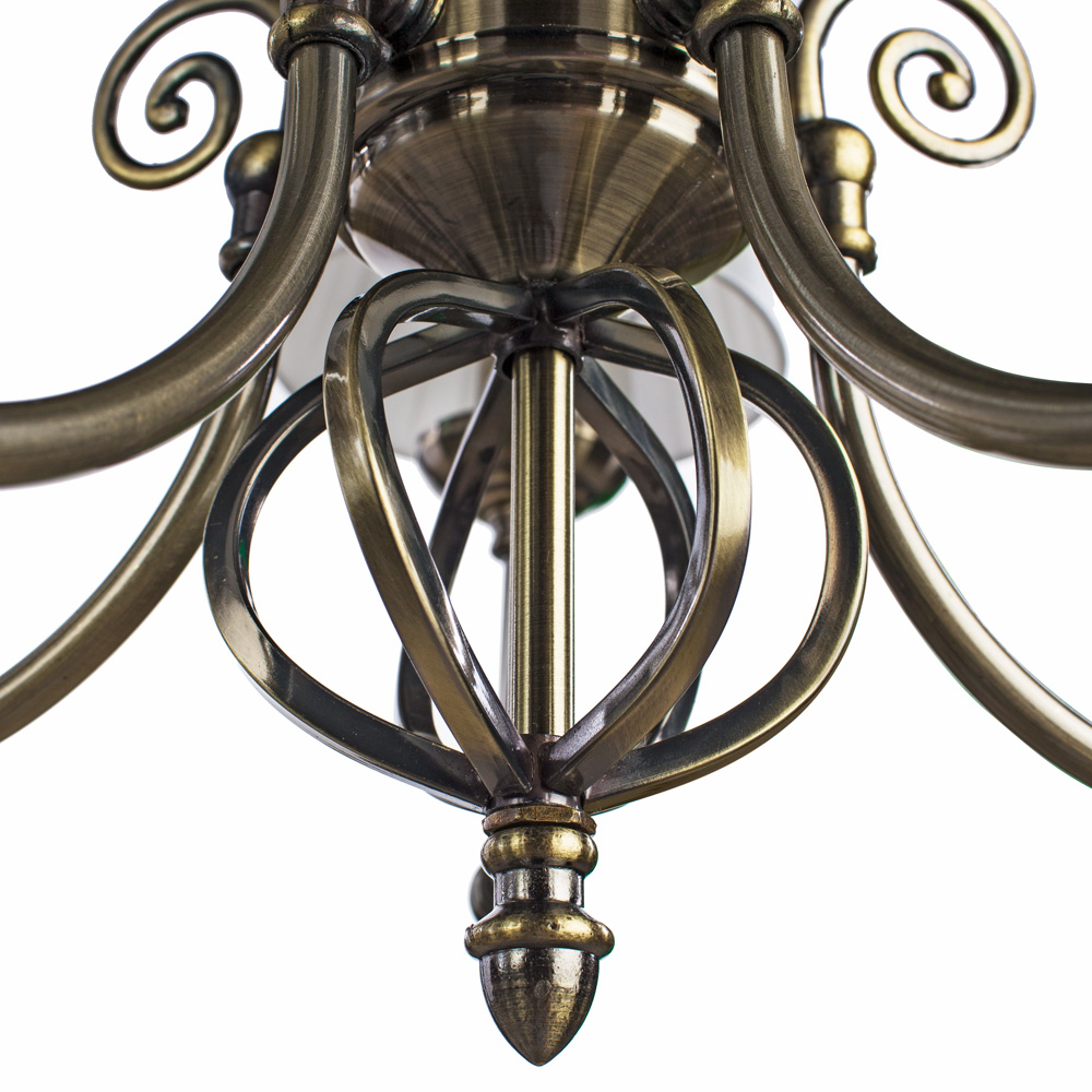 

Подвесная люстра Arte Lamp Zanzibar с белыми абажурами