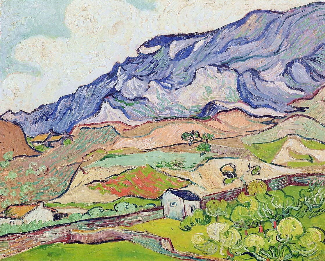

Репродукция картины на холсте Les Alpilles at Saint Remy 1890 г.