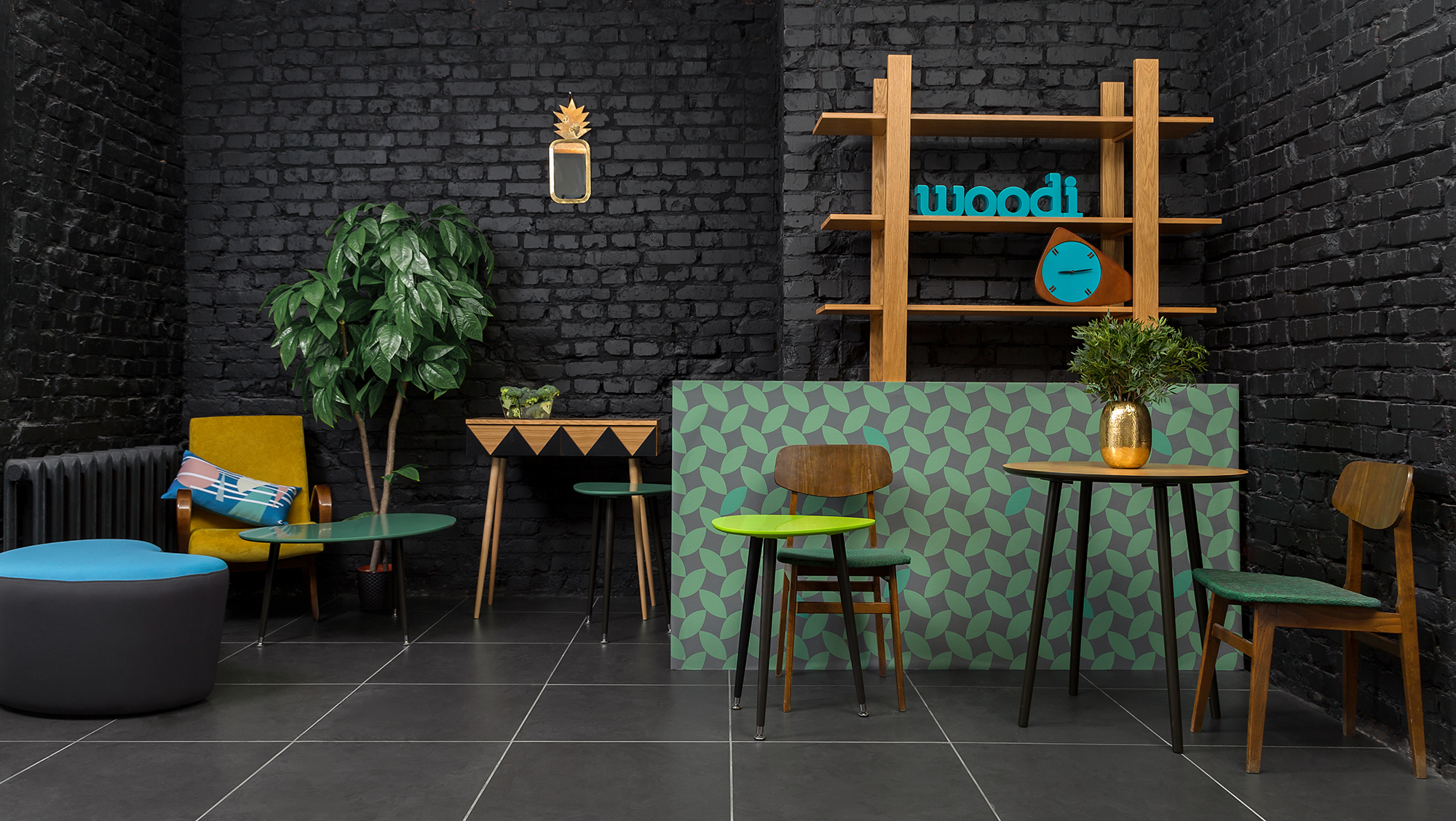 

Консоль Woo Desk с узором светло-серого цвета