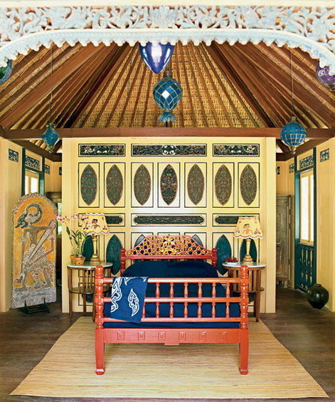 Фотография: Спальня в стиле Восточный, Дома и квартиры, Городские места, Бали – фото на INMYROOM