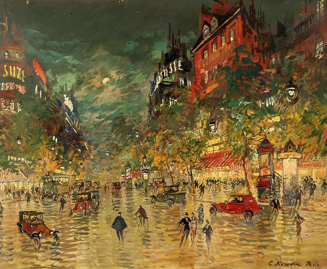 

Репродукция картины на холсте Paris by Night 02