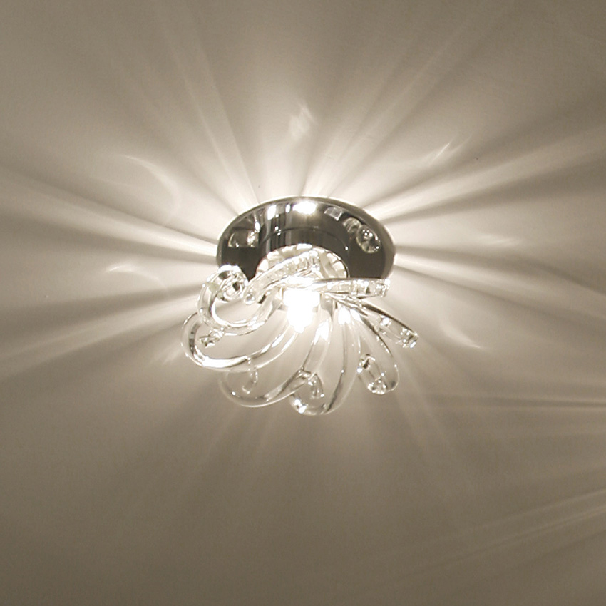 

Встраиваемый светильник Ilfari Estrella в виде маленького осьминога из прозрачного богемского стекла