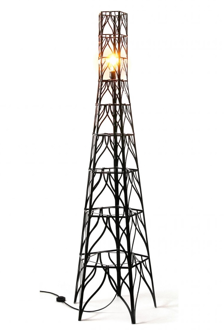 

Металлический торшер башня капила