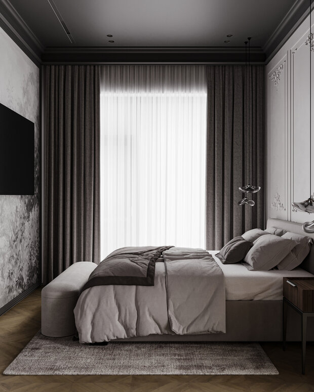 Фото из портфолио Квартира в стиле "Современная классика" 130 кв.м. – фотографии дизайна интерьеров на INMYROOM