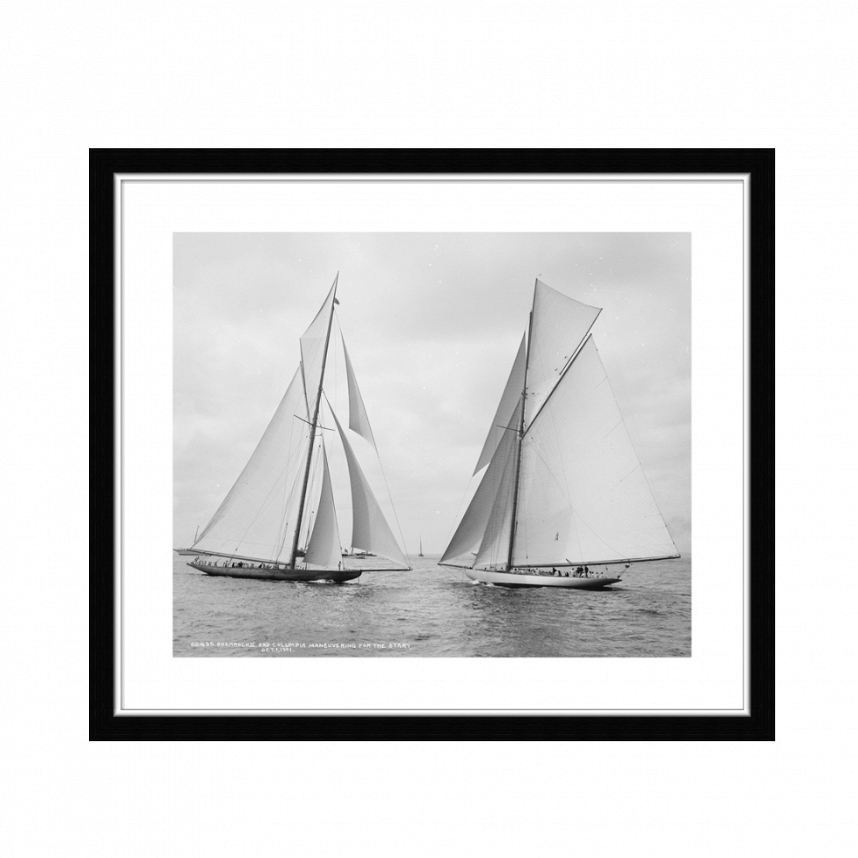 

Постер в раме Sailboats Race During Cruise с изображением парусников