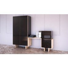 Шкаф bragindesign Ecocomb-1 ясень черный глянец Шкаф bragindesign Ecocomb-1 ясень черный глянец
