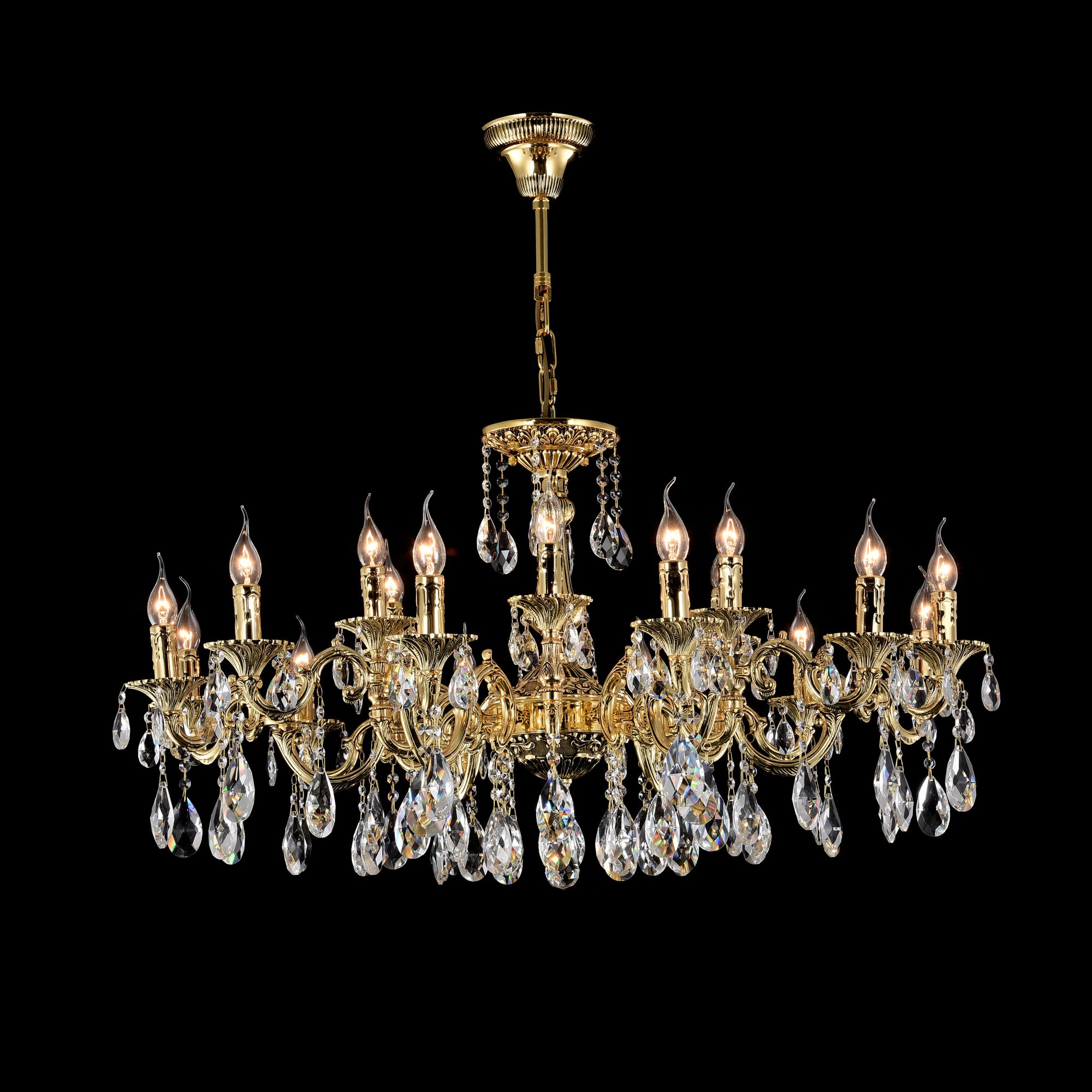 

Подвесная люстра Monica золотого цвета