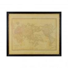 Декор на стену карта Wood Framed World Map Декор на стену карта Wood Framed World Map