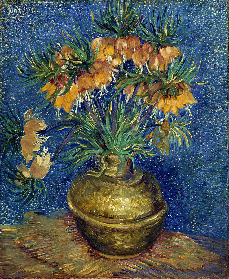 

Репродукция картины на холсте Crown Imperials in a сOpper Vase 1887 г.