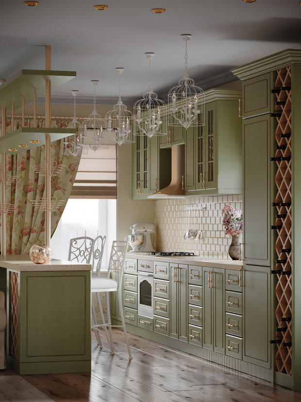 Фото из портфолио Кухня-гостиная в стиле прованс – фотографии дизайна интерьеров на INMYROOM