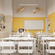 Фото из портфолио Частная школа начальных классов – фотографии дизайна интерьеров на INMYROOM