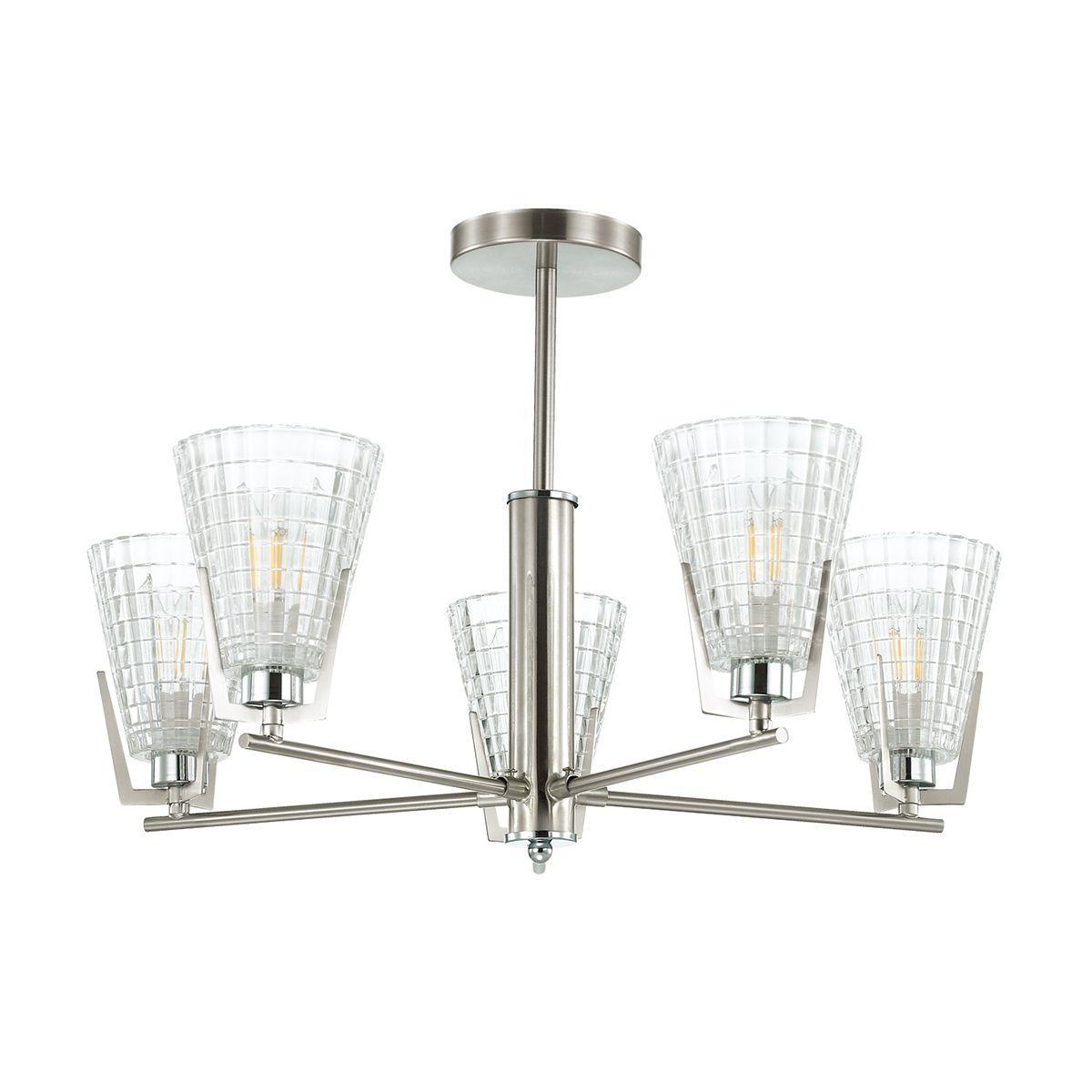 

Потолочная люстра Janna из металла и стекла