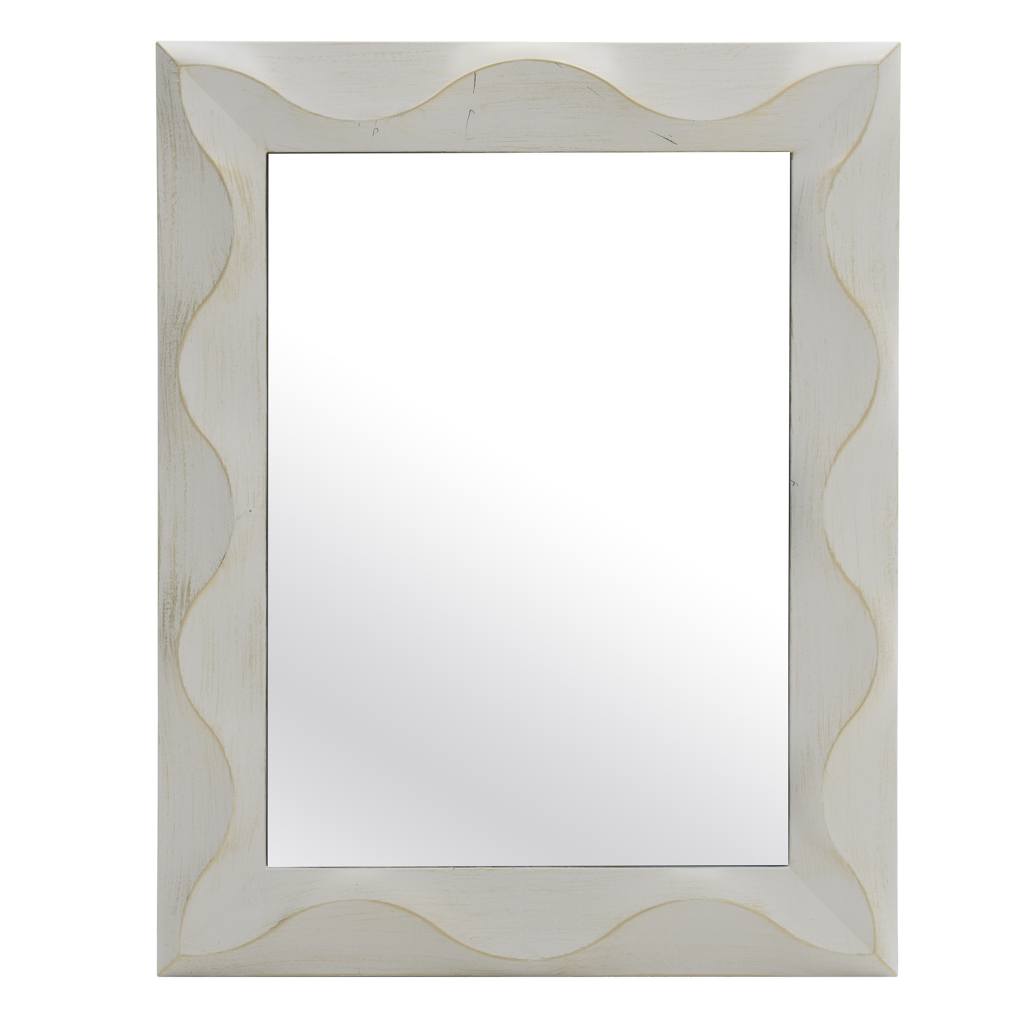 

Зеркало настенное белого цвета