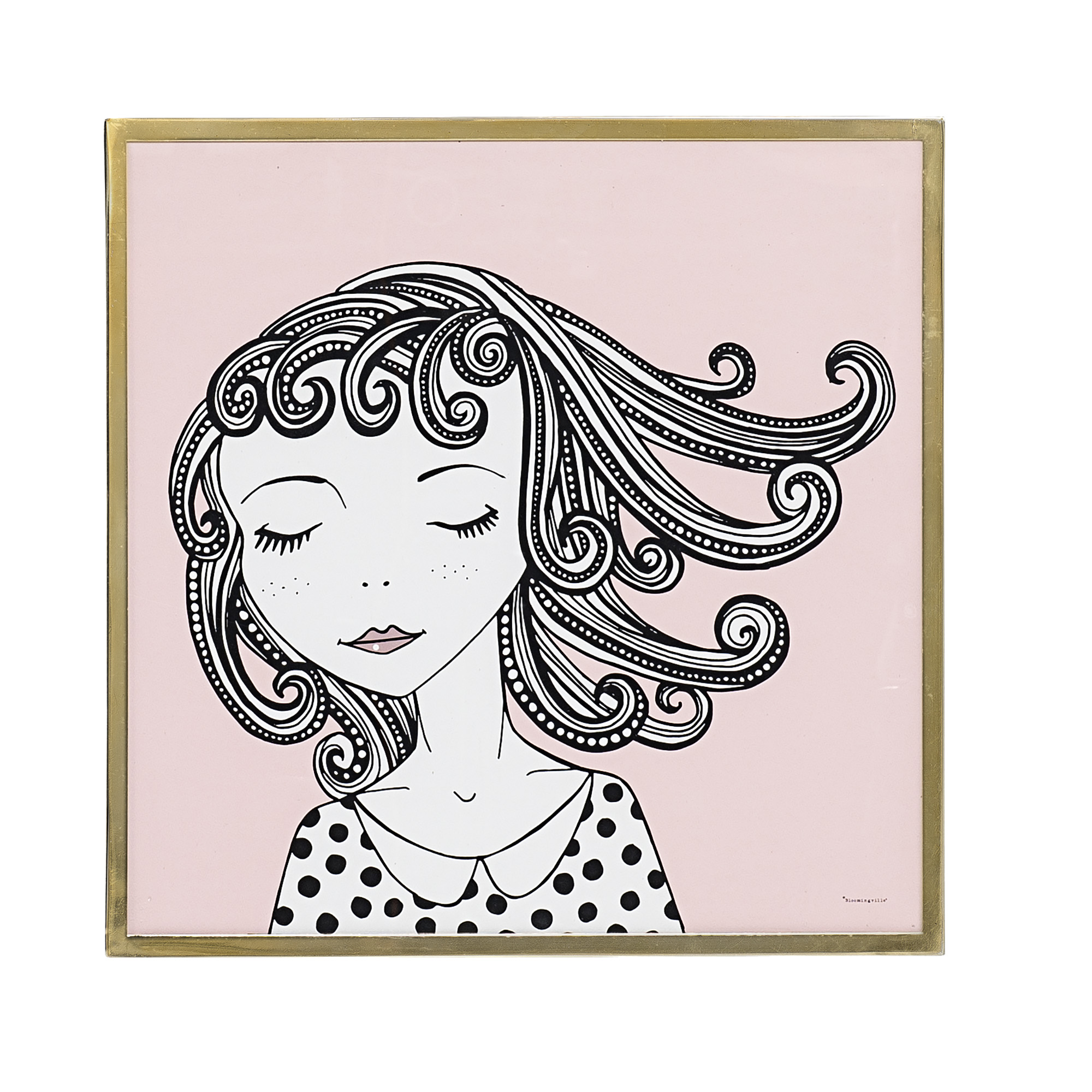 

Постер в раме Dreamy Girl из металла и стекла