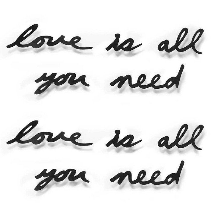 Надпись декоративная Umbra love is all you need Надпись декоративная Umbra love is all you need