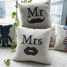 Чехлы для подушек "Mr" и "Mrs" Чехлы для подушек "Mr" и "Mrs"