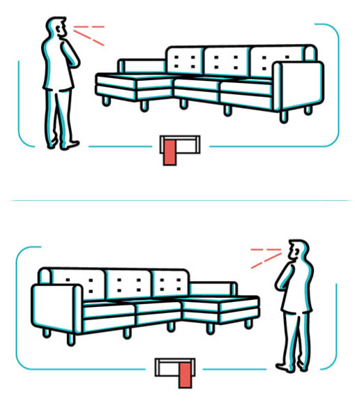 

Диван Tofane Sectional светло-серого цвета