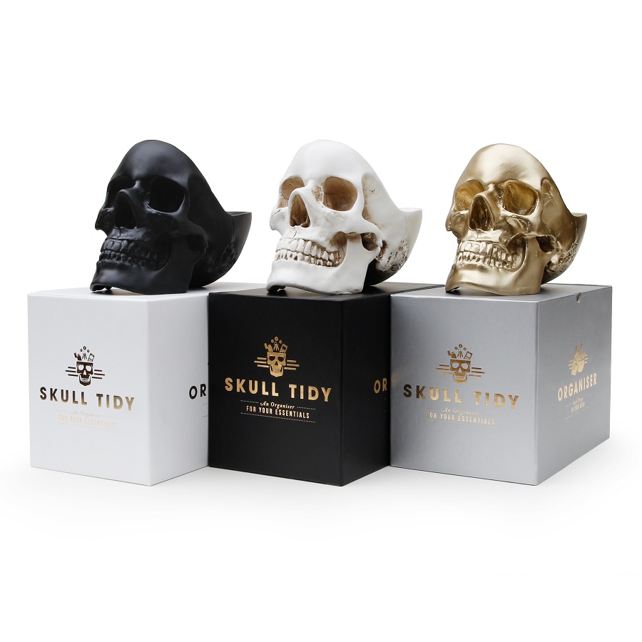 

Органайзер для мелочей Skull золотого цвета