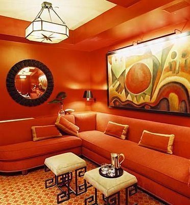 Фотография: Гостиная в стиле Восточный, Декор интерьера, Дизайн интерьера, Цвет в интерьере, Оранжевый – фото на INMYROOM