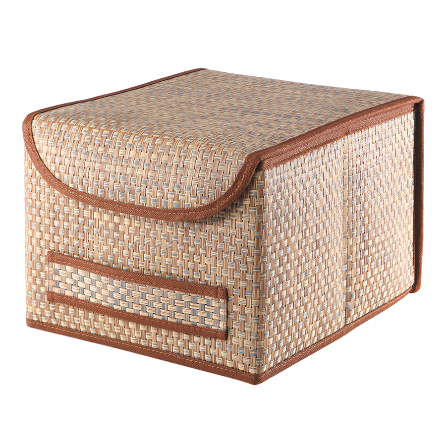 

Коробка для хранения Casy Home с крышкой коричневая