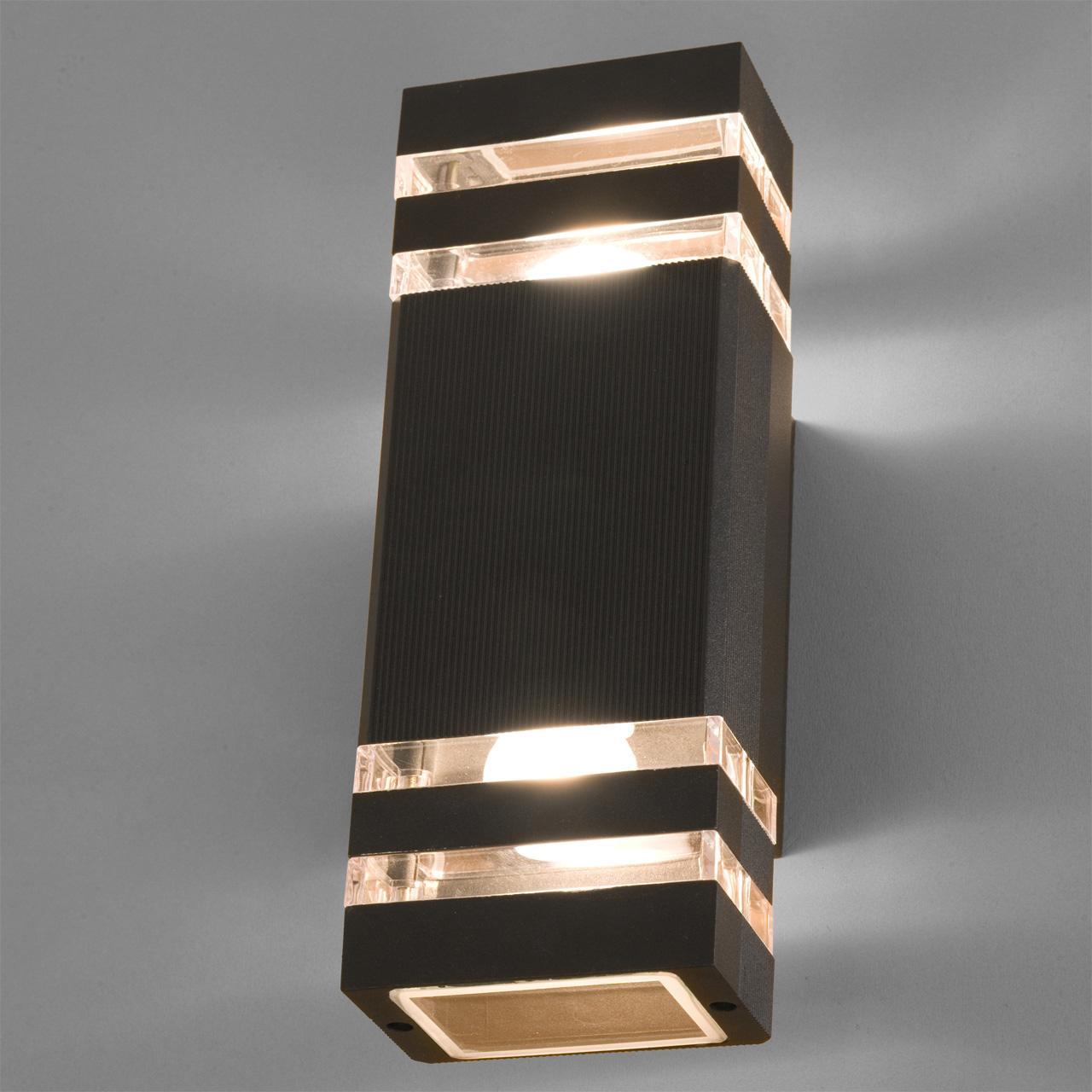 

Уличный настенный светильник Rio черного цвета