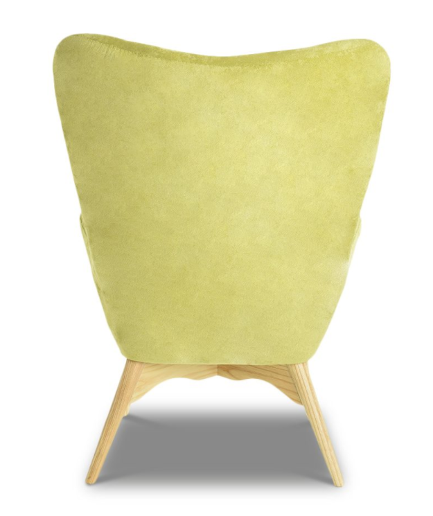 

Кресло Phyllis с обивкой из ткани оливкового цвета