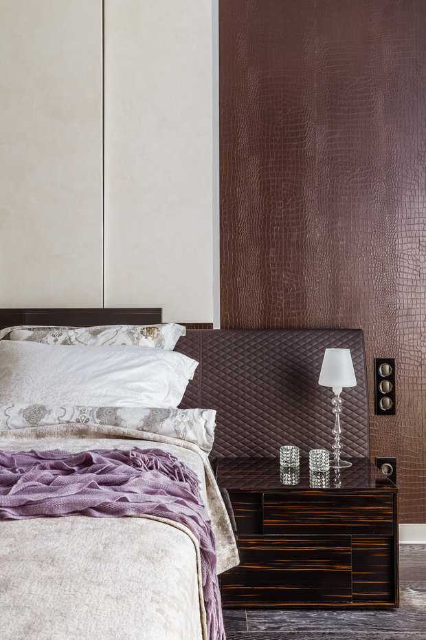 Фото из портфолио Фото спальни реализованного проекта квартиры, расположенной в ЖК "Адмирал".  – фотографии дизайна интерьеров на INMYROOM