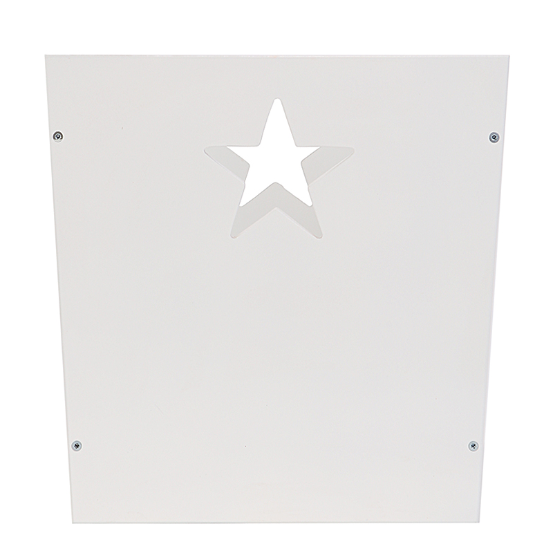 

Деревянный ящик для игрушек, белый со звездочкой