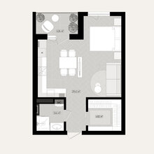 Фото из портфолио Дизайн проект небольшой квартиры. – фотографии дизайна интерьеров на INMYROOM