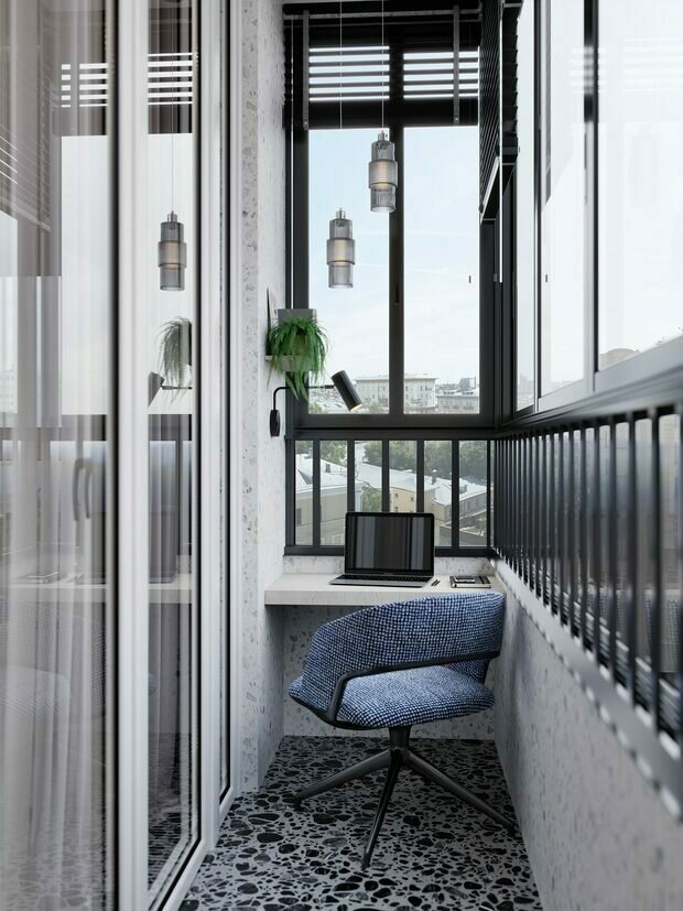 Фотография: Балкон в стиле Современный, Квартира, Проект недели, Москва, Монолитный дом, 4 и больше, Более 90 метров, Алина Гамм – фото на INMYROOM