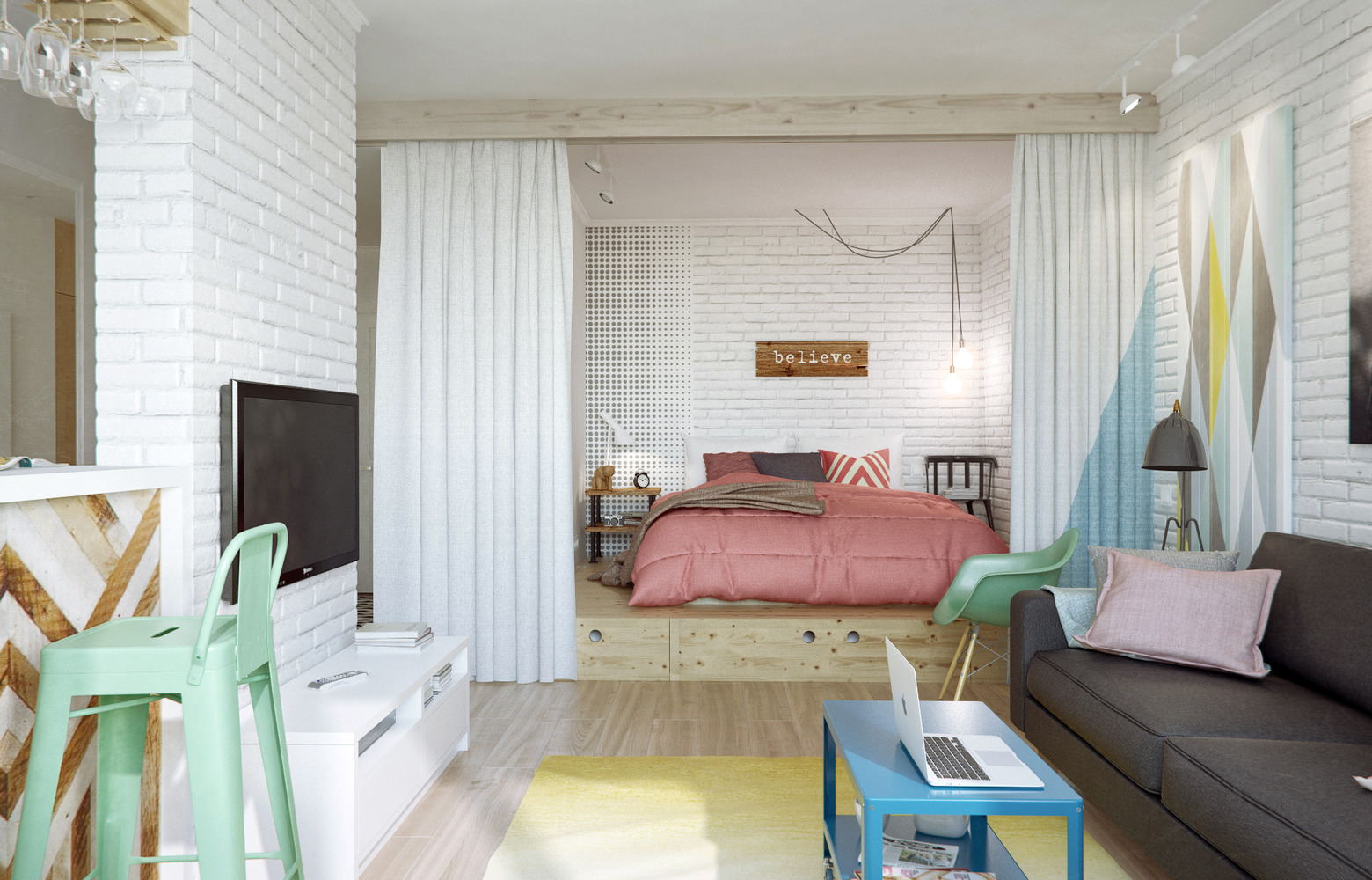 «Мебельные хитрости» для спальни в 10 кв. метров