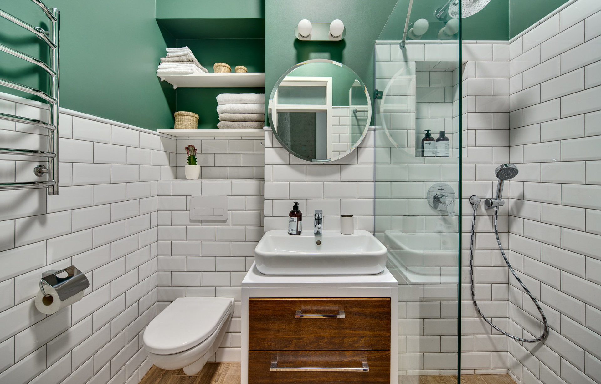10 небанальных идей для маленькой ванной комнаты