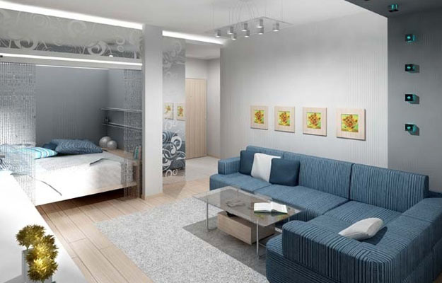Дизайн 1 комнатной квартиры И-155