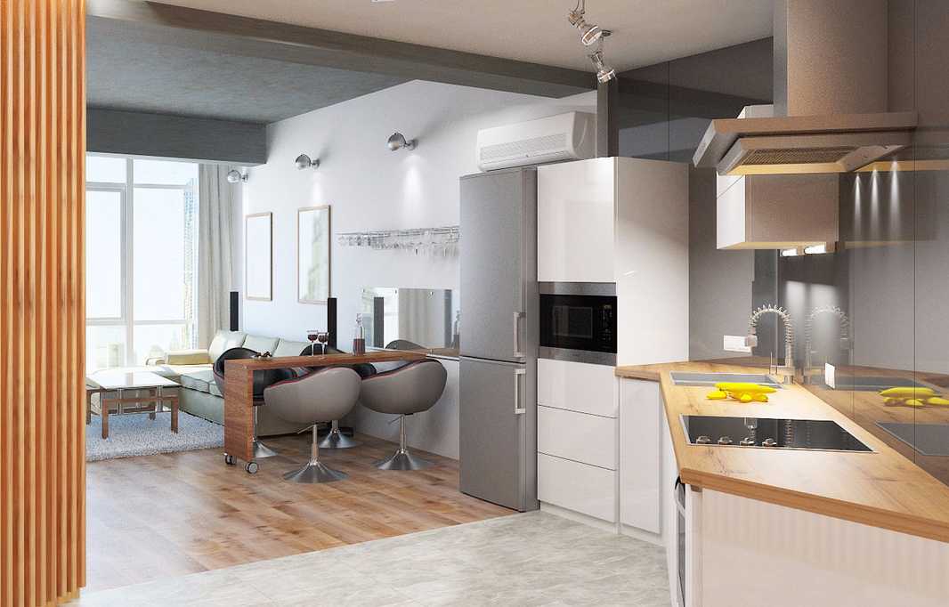 Интерьер кухни-гостиной: новый взгляд на совмещенное помещение