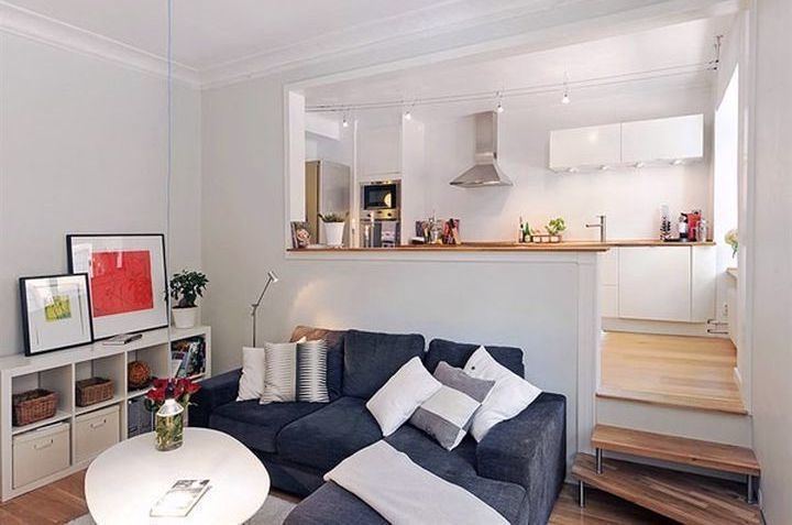 Дизайн квартиры-студии 119 фото проект интерьера уютной гостиной комнаты малогабаритной и прямоугольной с одним окном лучшие идеи