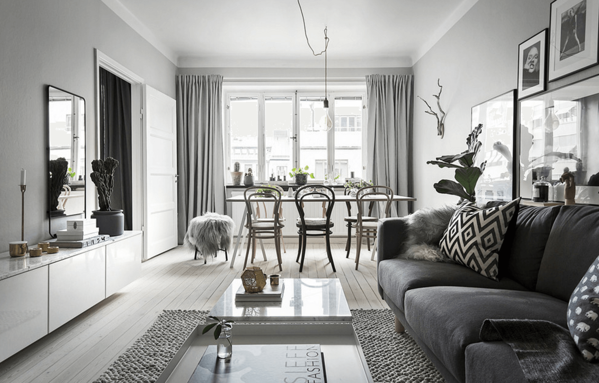 Скандинавский стиль в интерьере квартиры-студии: идеи оформления