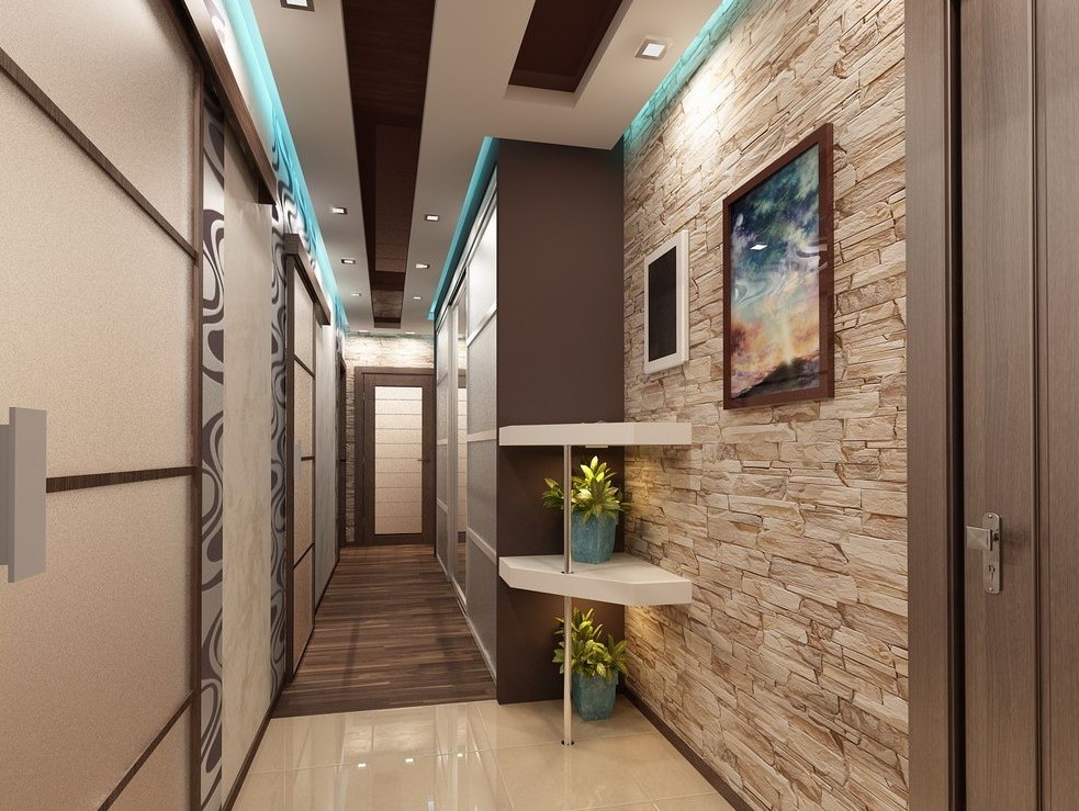 Дизайнерские решения для коридора в квартире