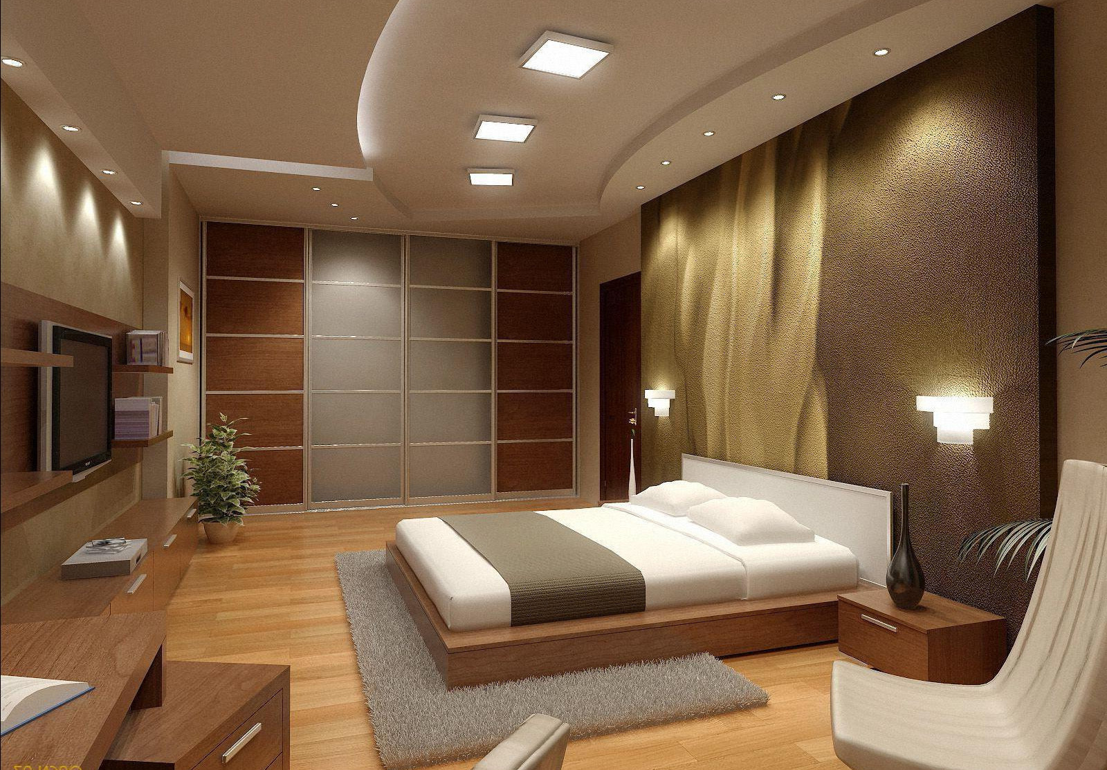 Потолки из гипсокартона в спальне фото и советы по дизайну