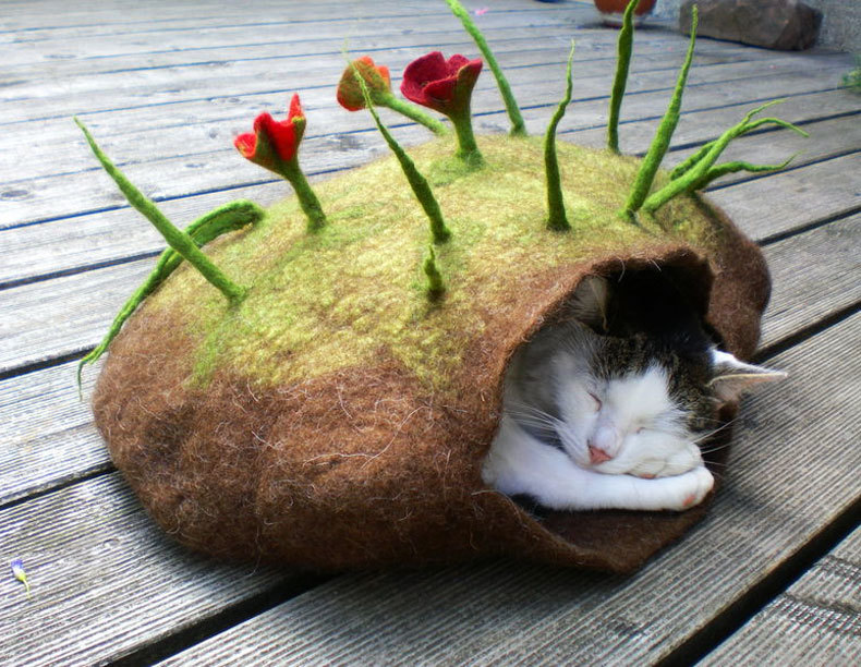 Как сшить кроватку-лежанку для кошки: простой мастер-класс — belim-krasim.ru